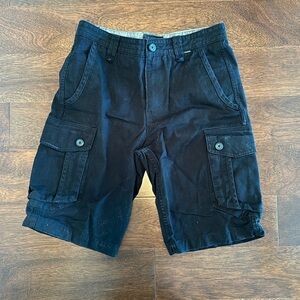 Hurley Black Cargo Shorts Size 29 Waist